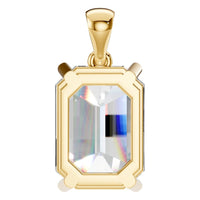 PE-1923 Yellow Gold Pendant SET - BACK