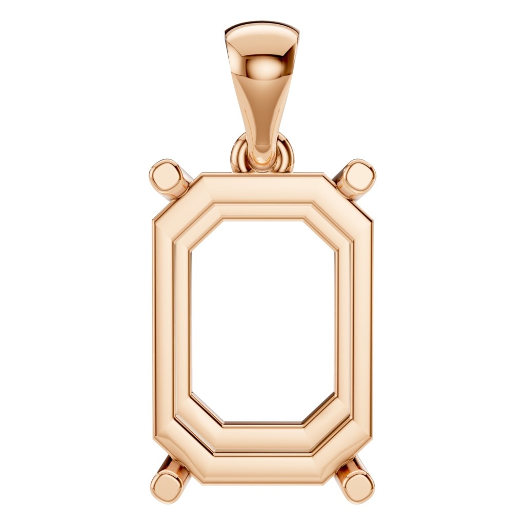PE-1923 Rose Gold Pendant UNSET - Main View