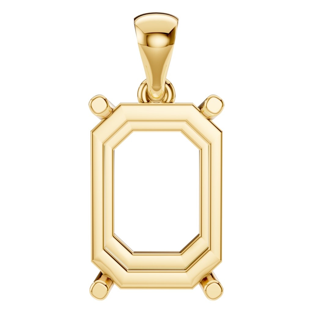 PE-1923 Yellow Gold Pendant UNSET - Main View