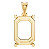 PE-1923 Yellow Gold Pendant UNSET - Main View