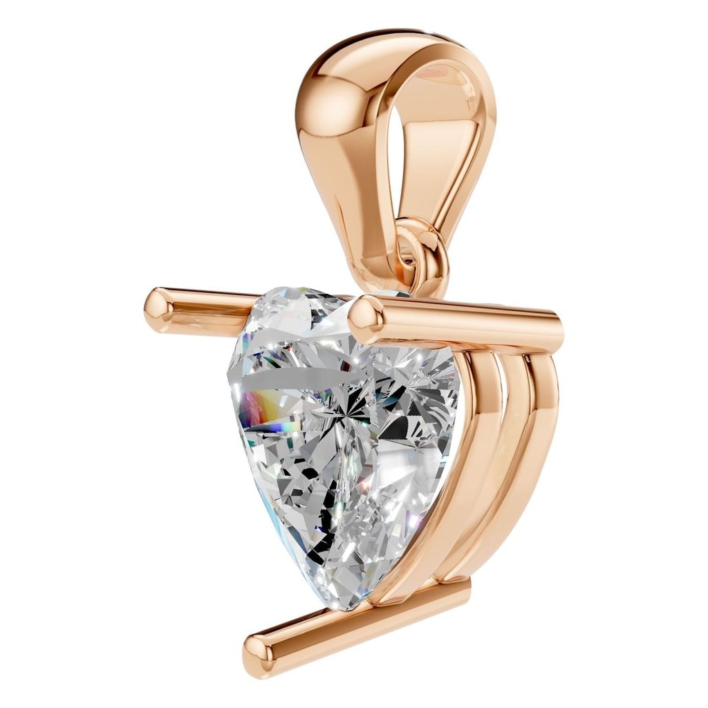 PE-1923 Rose Gold Pendant SET - ANGLE