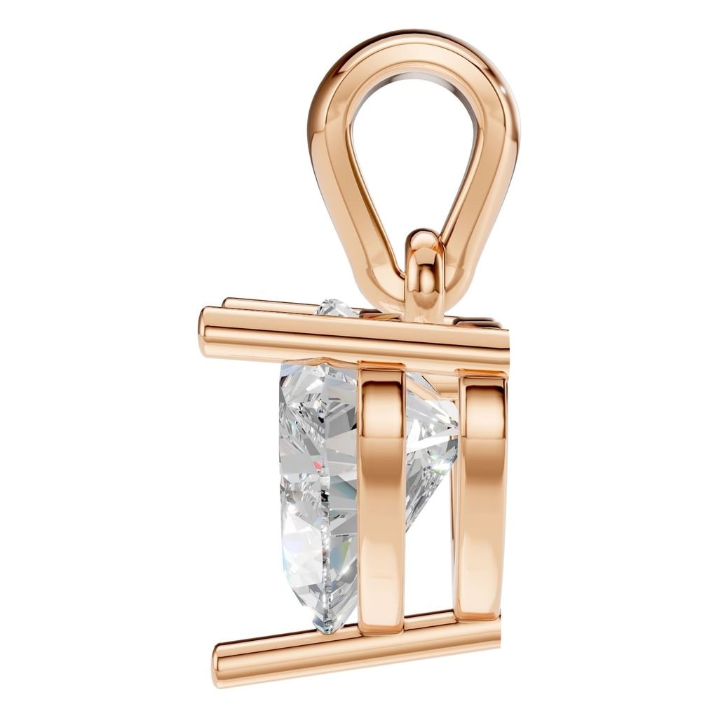 PE-1923 Rose Gold Pendant SET - Side View