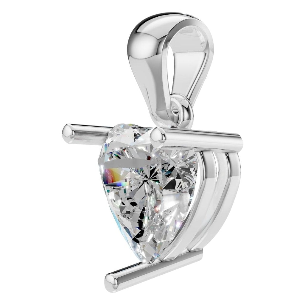 PE-1923 White Gold Pendant SET - ANGLE