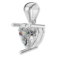PE-1923 White Gold Pendant SET - ANGLE