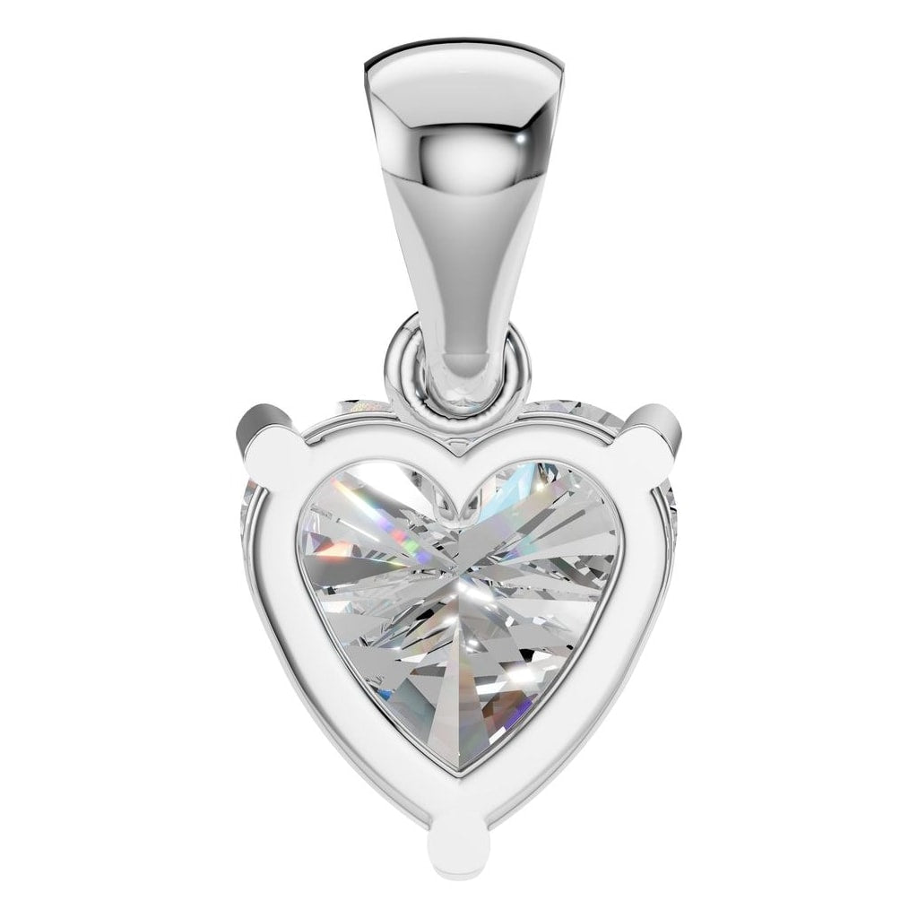 PE-1923 White Gold Pendant SET - BACK