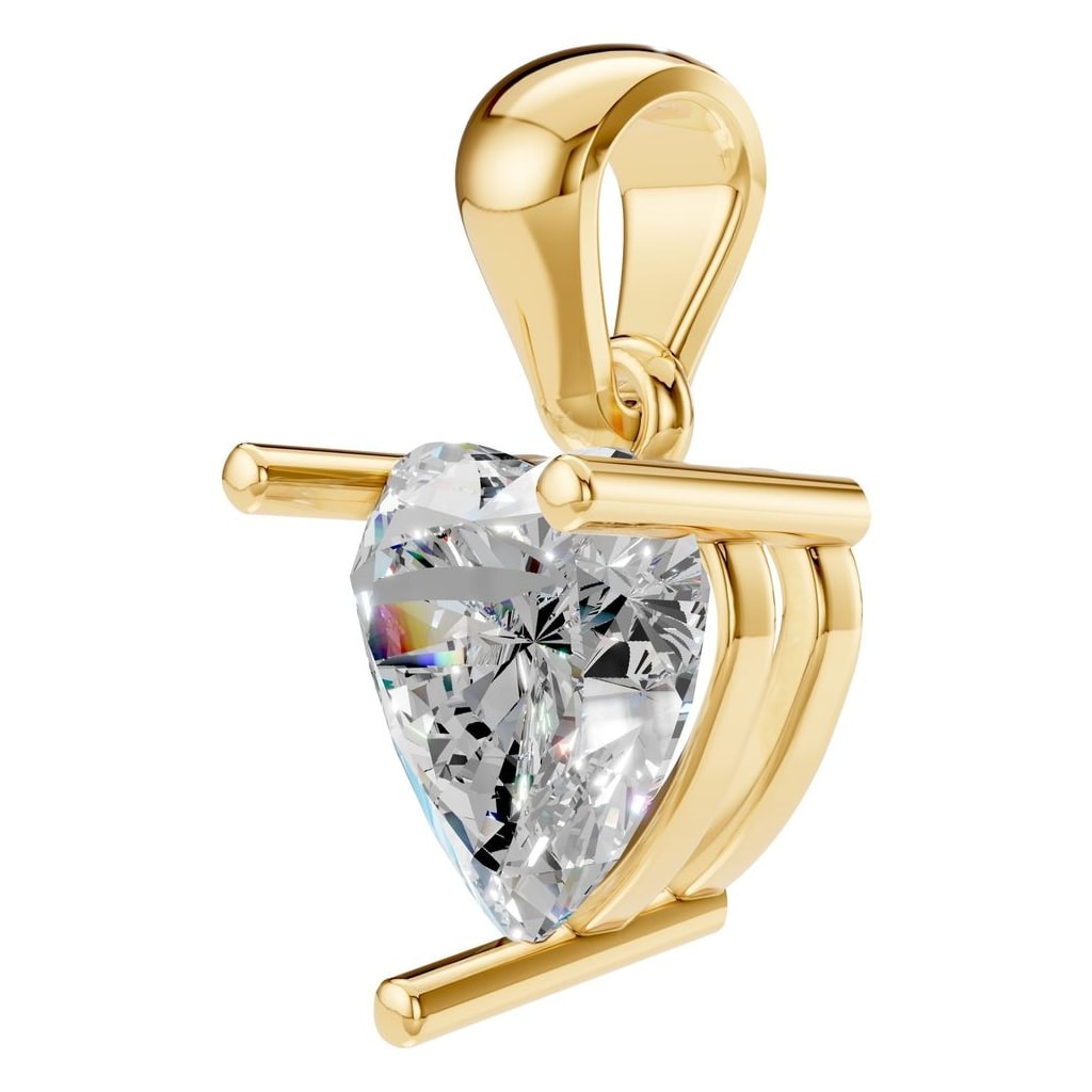 PE-1923 Yellow Gold Pendant SET - ANGLE