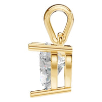 PE-1923 Yellow Gold Pendant SET - Side View