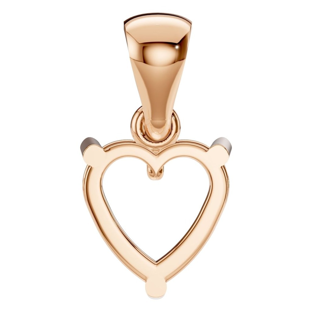 PE-1923 Rose Gold Pendant UNSET - BACK