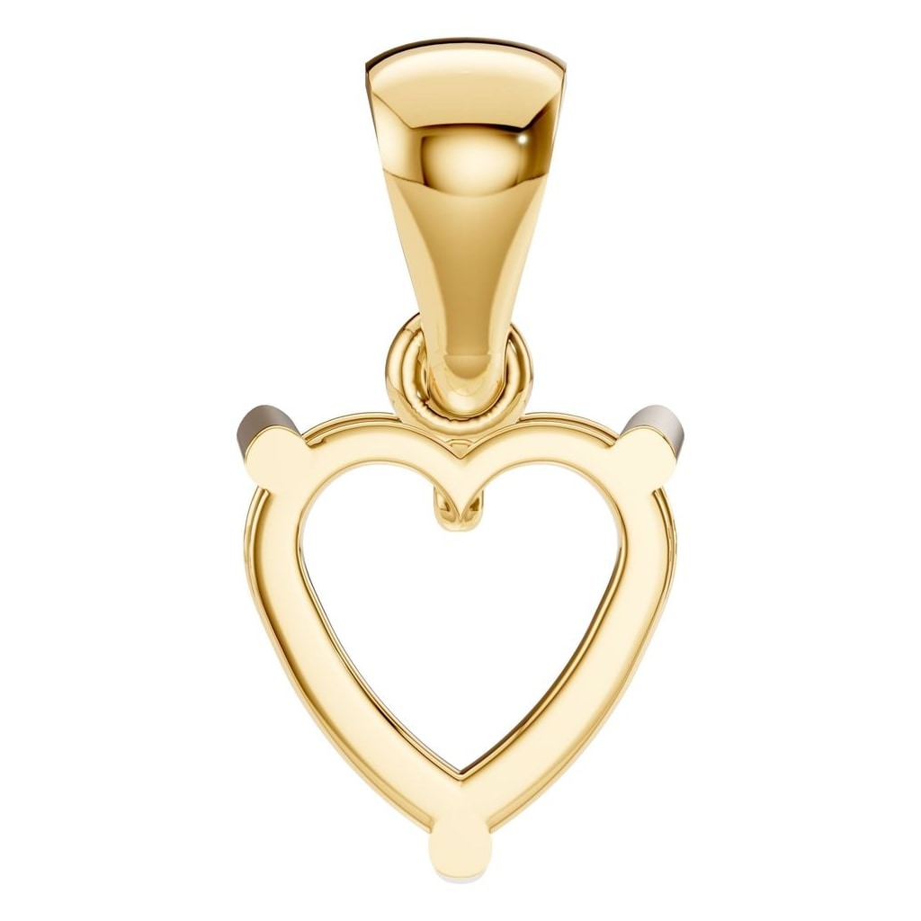 PE-1923 Yellow Gold Pendant UNSET - BACK