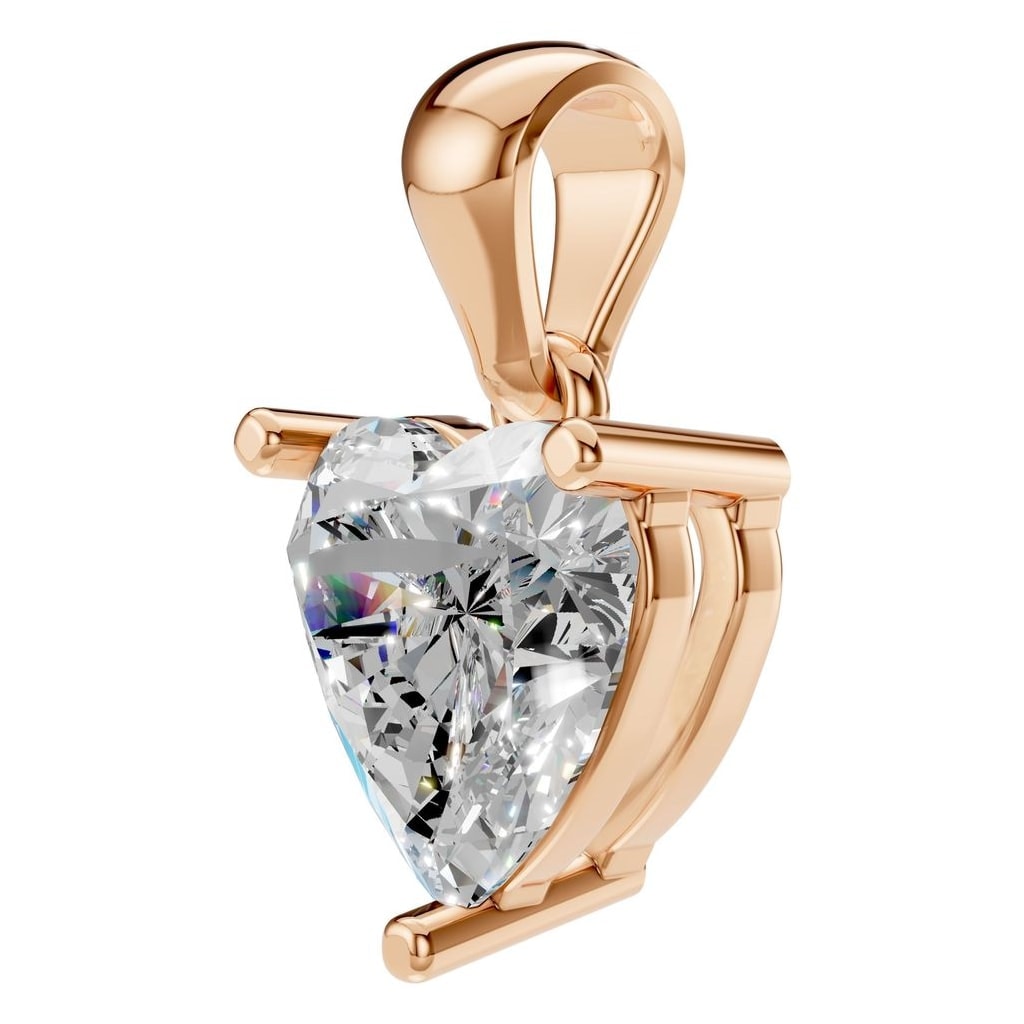 PE-1923 Rose Gold Pendant SET - ANGLE