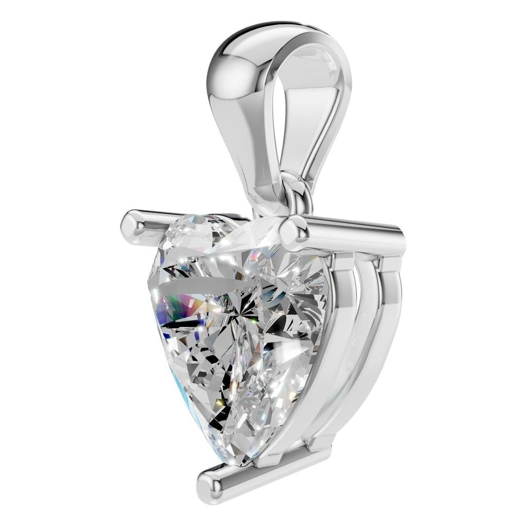 PE-1923 White Gold Pendant SET - ANGLE
