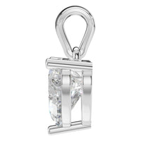 PE-1923 White Gold Pendant SET - Side View