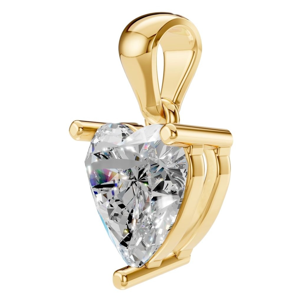 PE-1923 Yellow Gold Pendant SET - ANGLE
