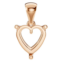 PE-1923 Rose Gold Pendant UNSET - Main View