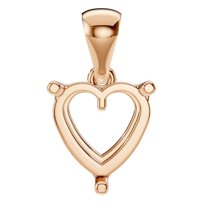 PE-1923 Rose Gold Pendant UNSET - Main View