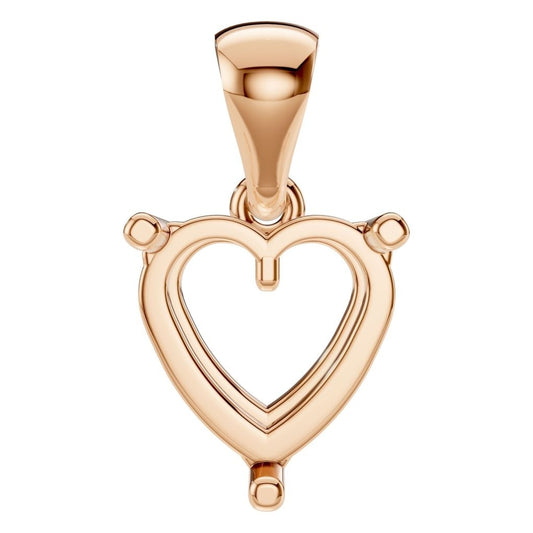 PE-1923 Rose Gold Pendant UNSET - Main View