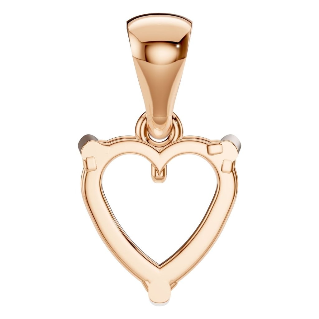 PE-1923 Rose Gold Pendant UNSET - BACK