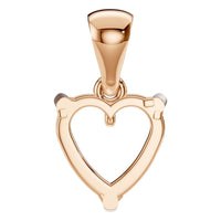 PE-1923 Rose Gold Pendant UNSET - BACK