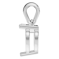 PE-1923 White Gold Pendant UNSET - Side View