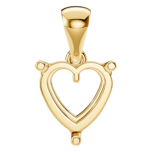 PE-1923 Yellow Gold Pendant UNSET - Main View