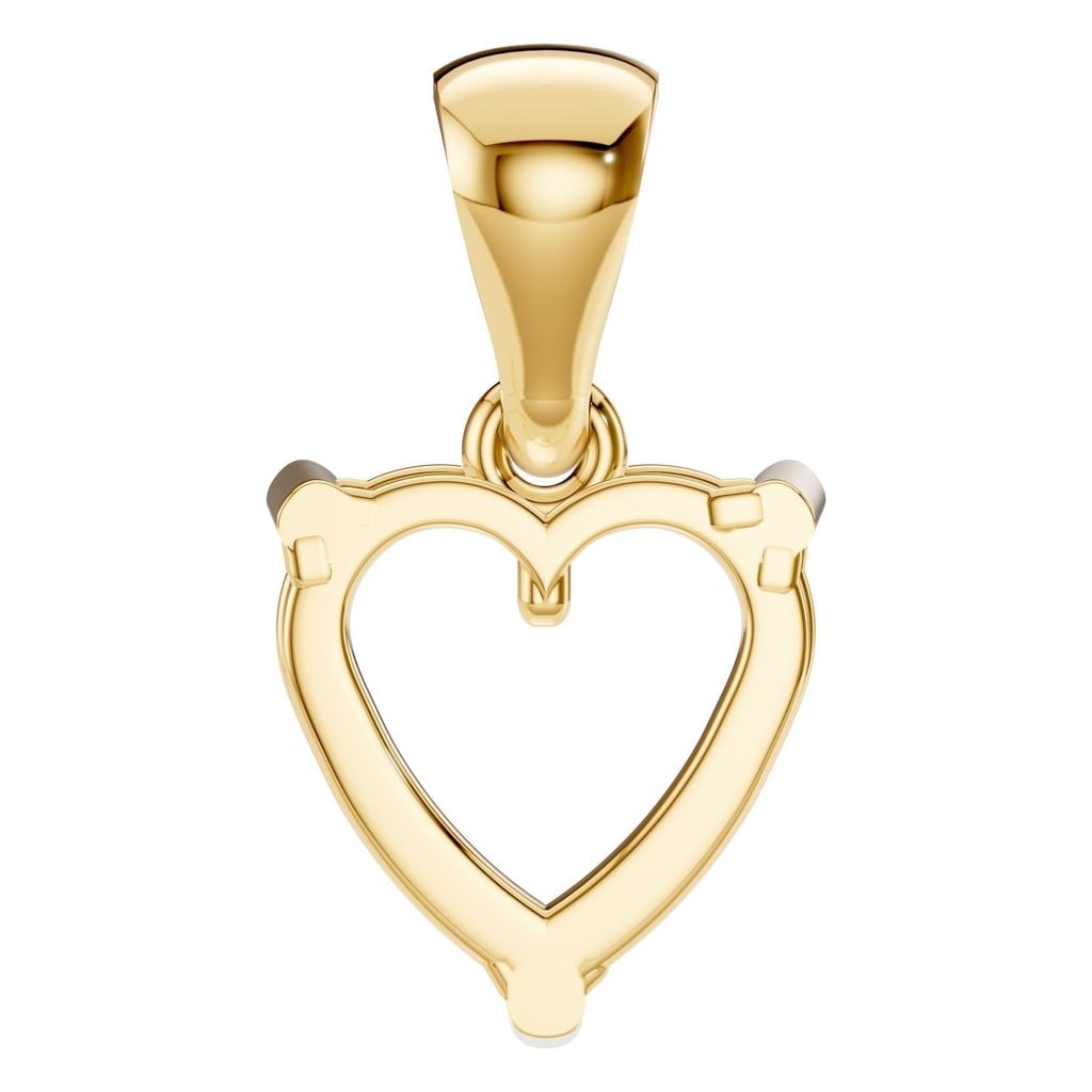 PE-1923 Yellow Gold Pendant UNSET - BACK