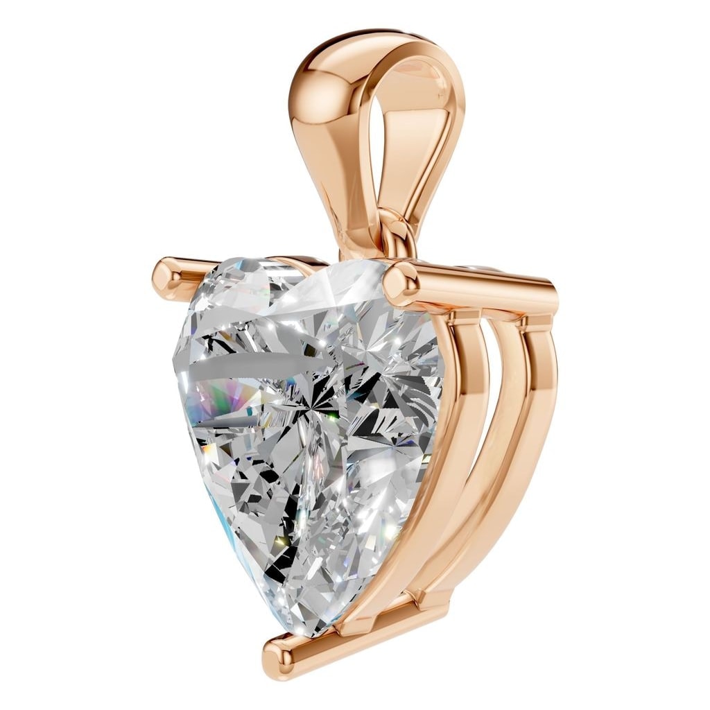 PE-1923 Rose Gold Pendant SET - ANGLE