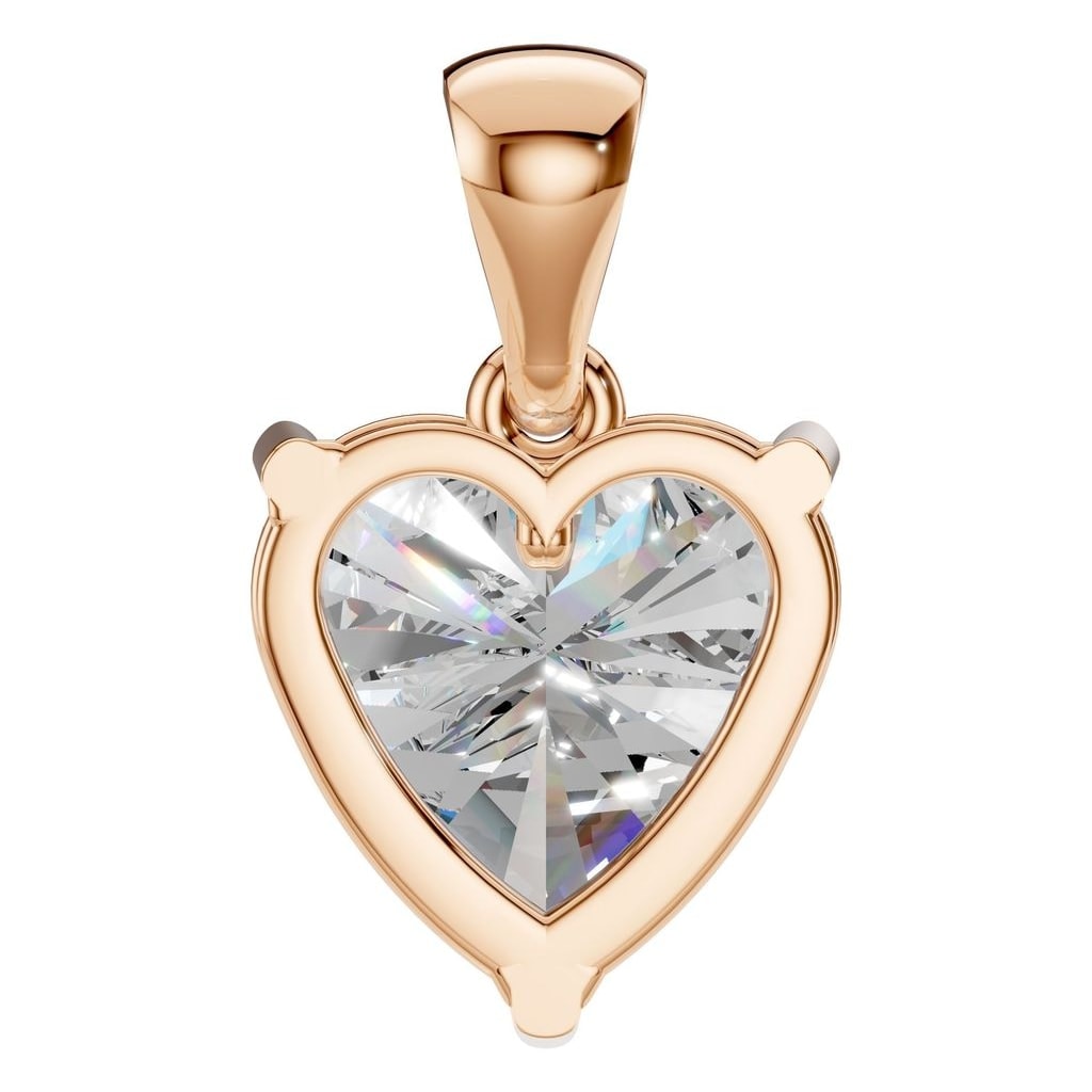 PE-1923 Rose Gold Pendant SET - BACK