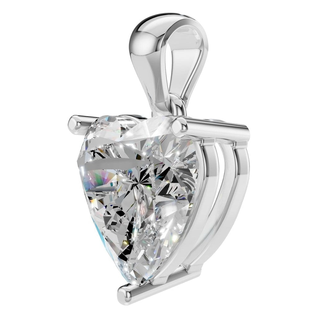 PE-1923 White Gold Pendant SET - ANGLE