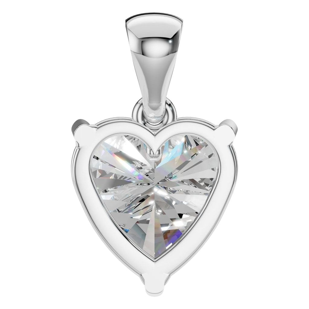 PE-1923 White Gold Pendant SET - BACK