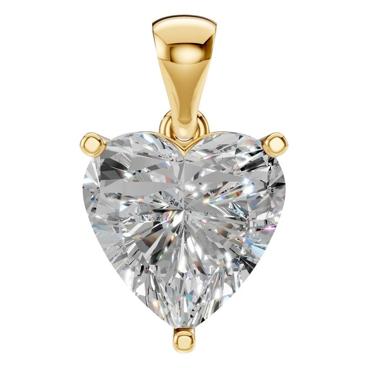 Solitaire Pendant Mounting - Heart 8mm