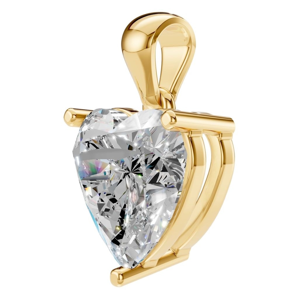 PE-1923 Yellow Gold Pendant SET - ANGLE