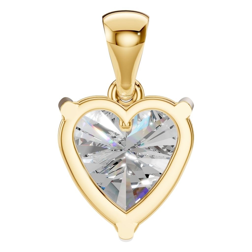 PE-1923 Yellow Gold Pendant SET - BACK