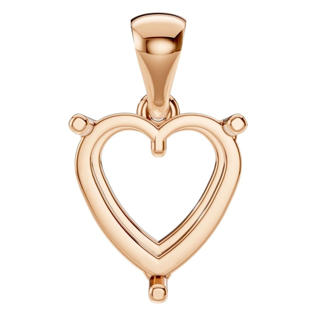 PE-1923 Rose Gold Pendant UNSET - Main View