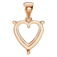 PE-1923 Rose Gold Pendant UNSET - Main View