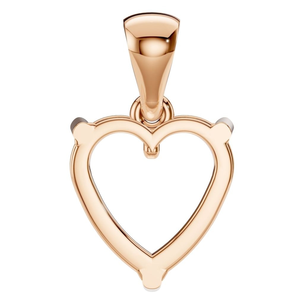 PE-1923 Rose Gold Pendant UNSET - BACK