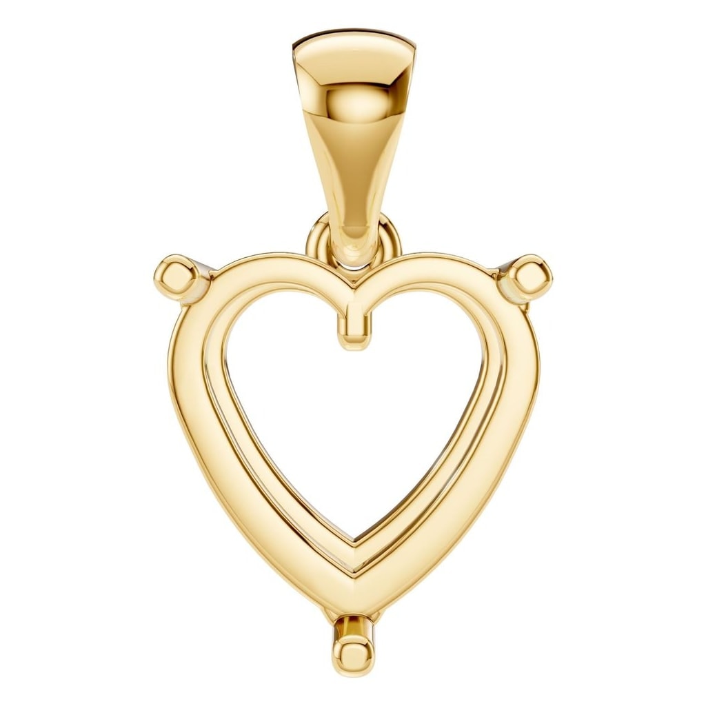 PE-1923 Yellow Gold Pendant UNSET - Main View