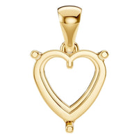 PE-1923 Yellow Gold Pendant UNSET - Main View