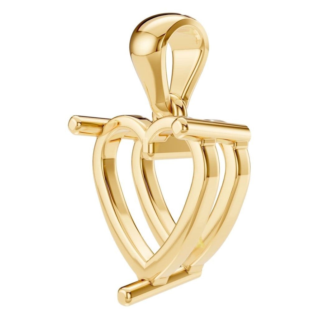 PE-1923 Yellow Gold Pendant UNSET - ANGLE