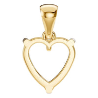 PE-1923 Yellow Gold Pendant UNSET - BACK