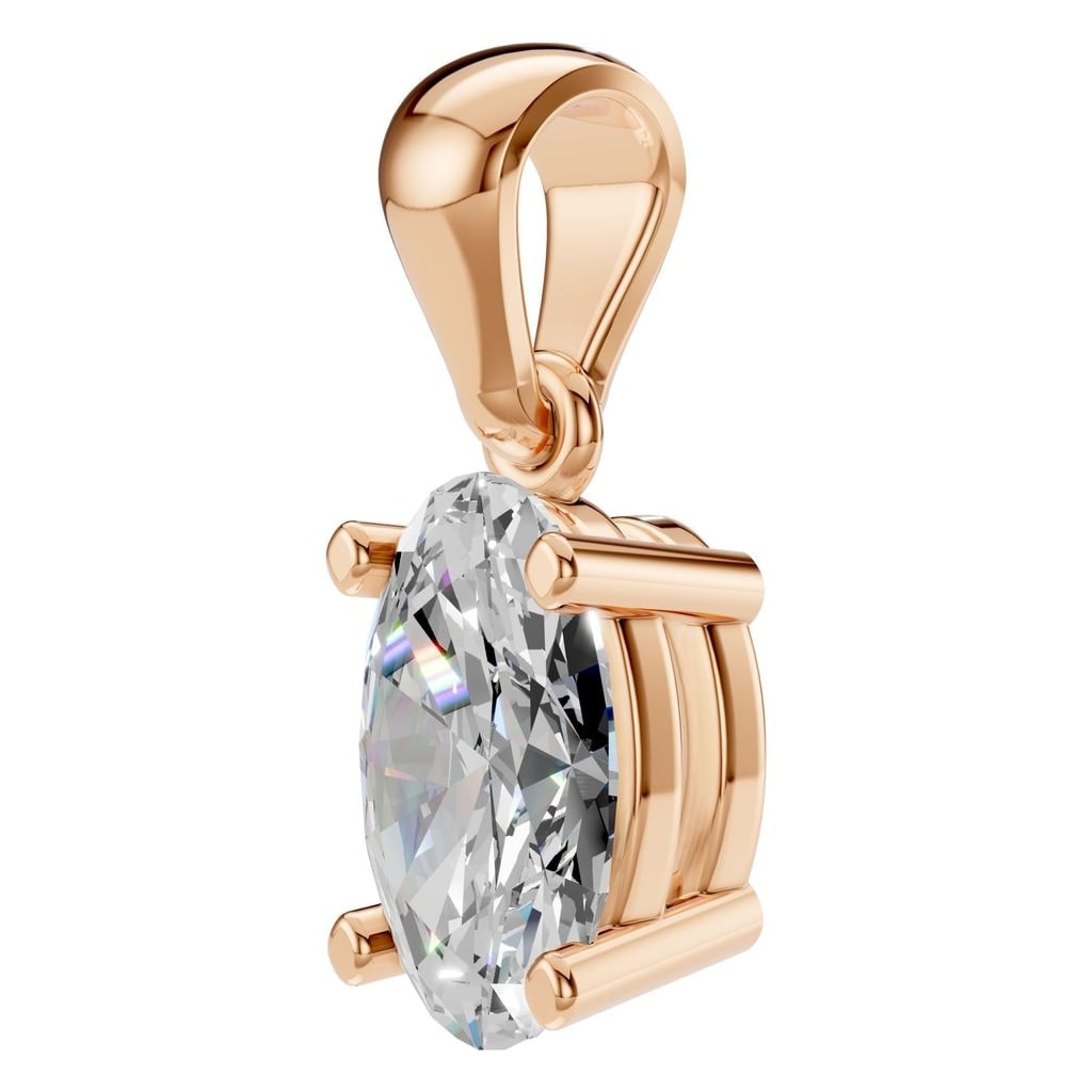 PE-1923 Rose Gold Pendant SET - ANGLE