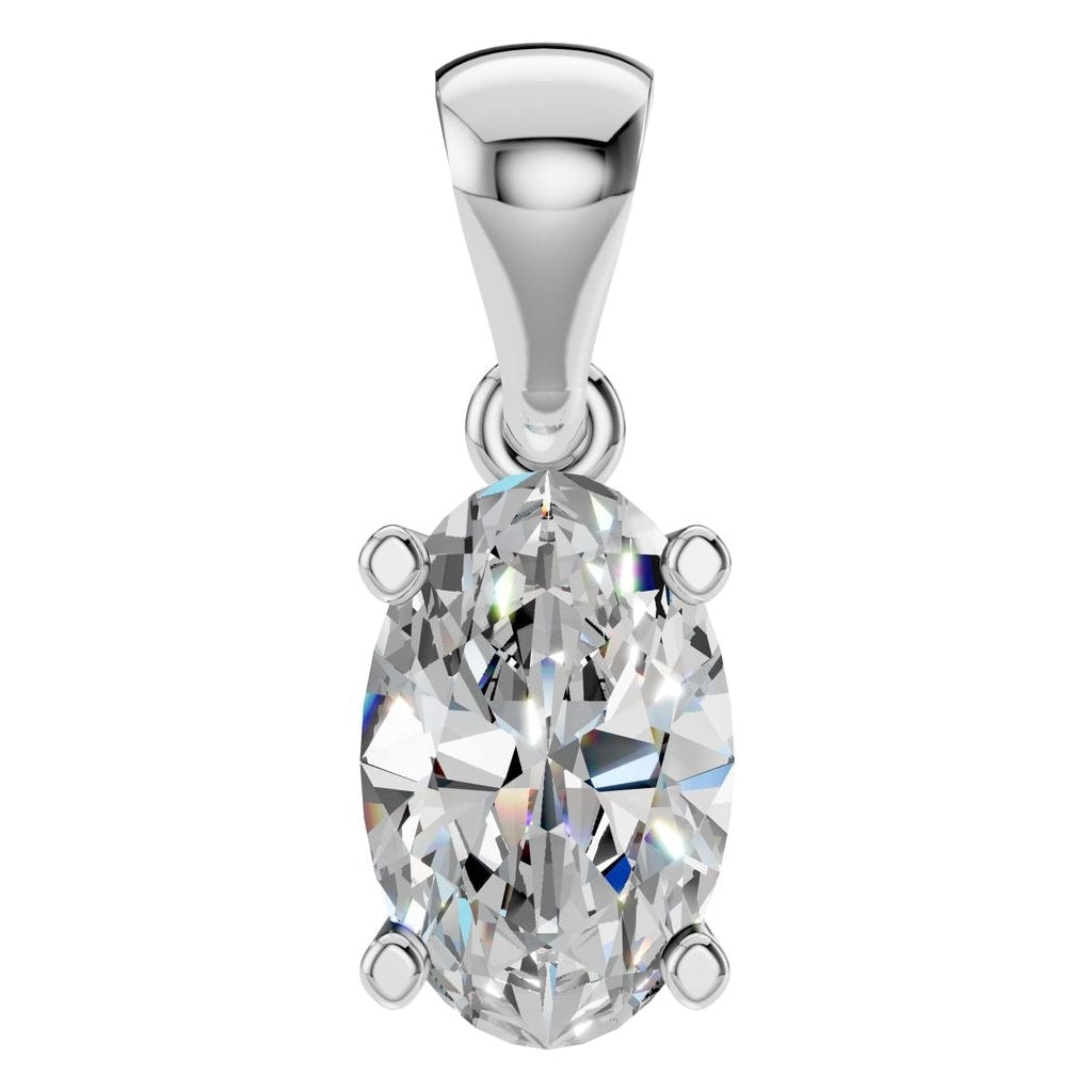 PE-1923 White Gold Pendant SET - Main View