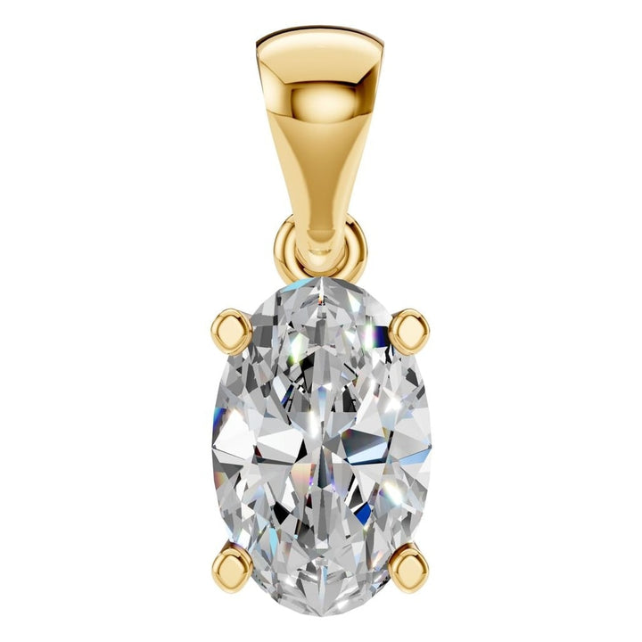 Solitaire Pendant Mounting - Oval 7x4.5mm