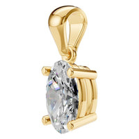 PE-1923 Yellow Gold Pendant SET - ANGLE