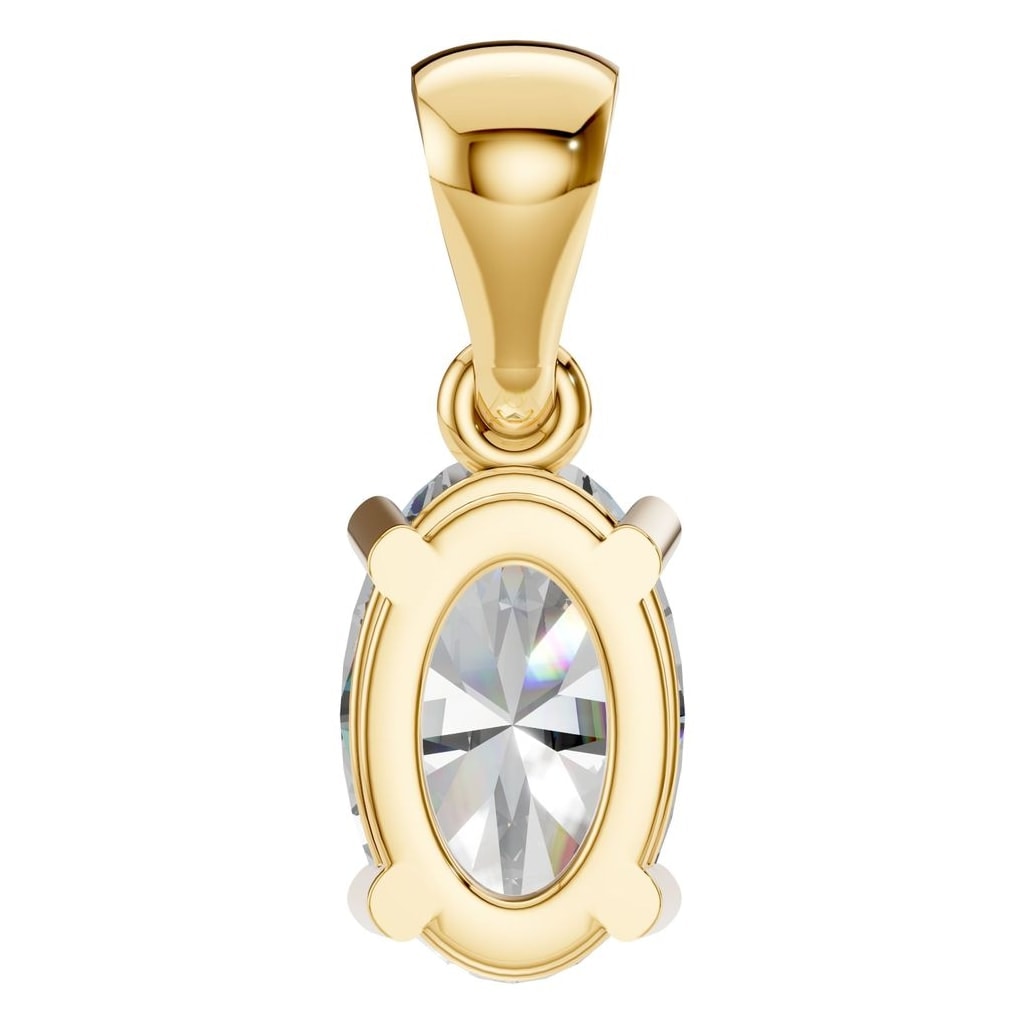 PE-1923 Yellow Gold Pendant SET - BACK