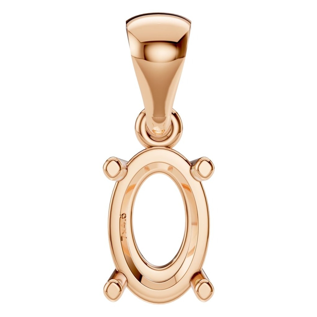 PE-1923 Rose Gold Pendant UNSET - Main View