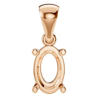 PE-1923 Rose Gold Pendant UNSET - Main View