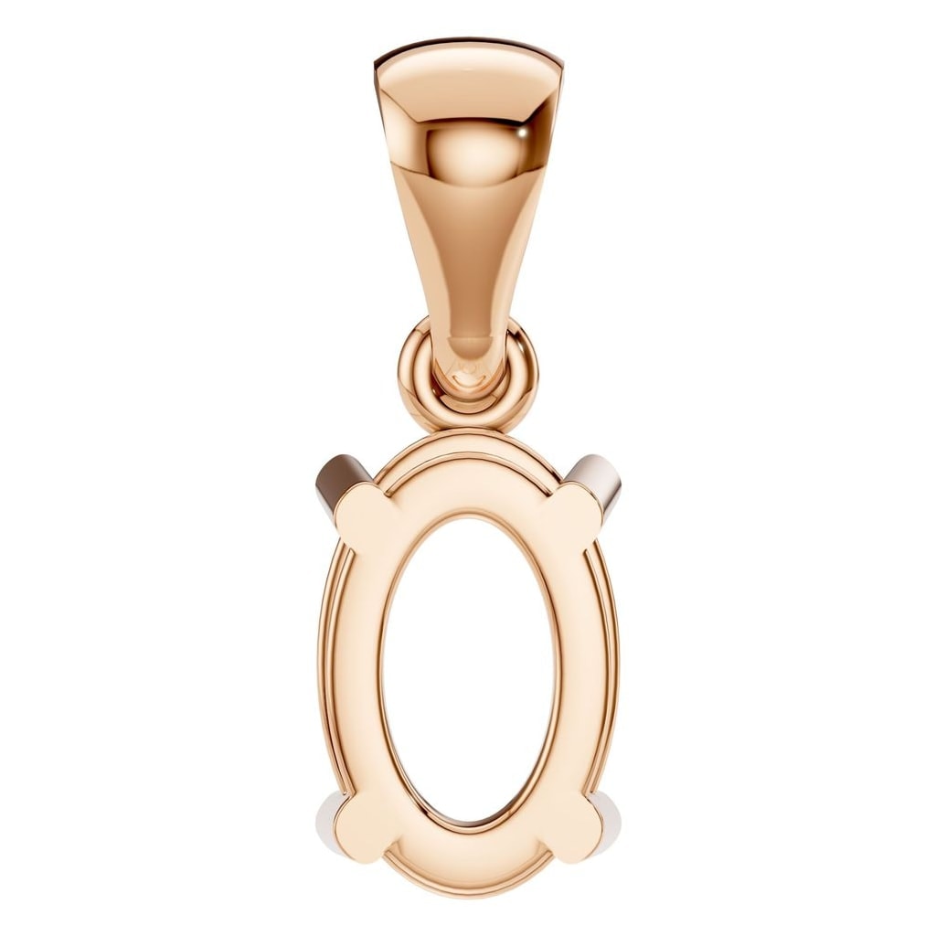 PE-1923 Rose Gold Pendant UNSET - BACK