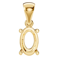 PE-1923 Yellow Gold Pendant UNSET - Main View