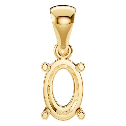 PE-1923 Yellow Gold Pendant UNSET - Main View