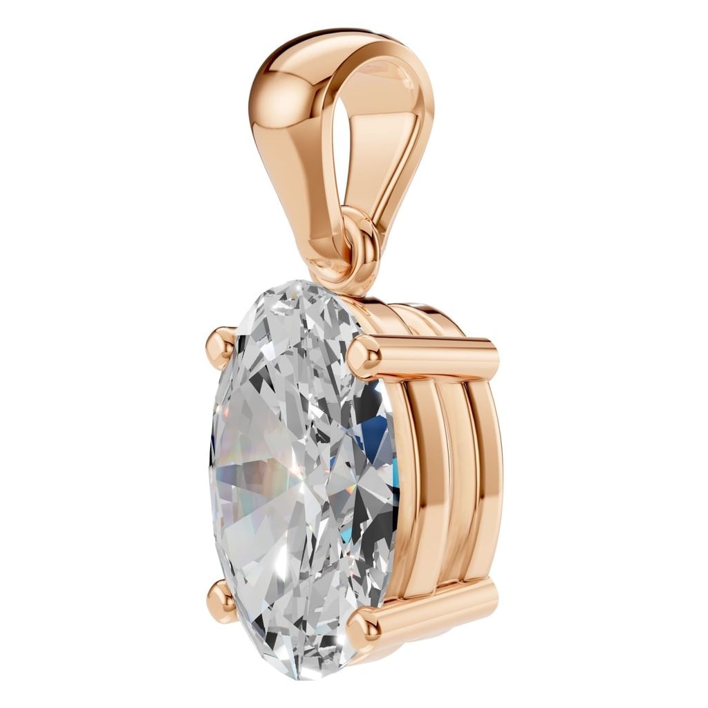 PE-1923 Rose Gold Pendant SET - ANGLE